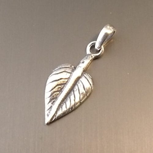 ster-haempe-22x11mm-krk-1.jpg Bladhæmpe sterlingsølv - Billede 1