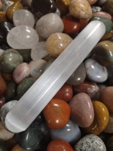 IMG_20210915_212534.jpg Selenit healerstav 15 cm - Billede 1