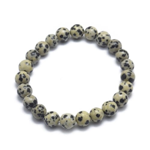 dalmatiner-jaspis-1.jpg Armbånd i Dalmatiner jaspis - Billede 1