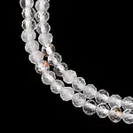2mm faceted rock crystal