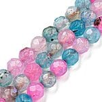 4mm facetterad agat (rosa)