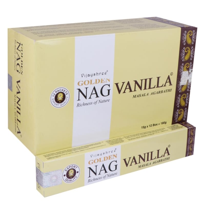 vanilla-incense Golden Nag Vanilla Masala - Billede 1