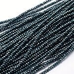 3x2mm facetterede glasperler