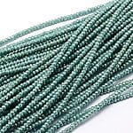 3x2mm facetterede glasperler