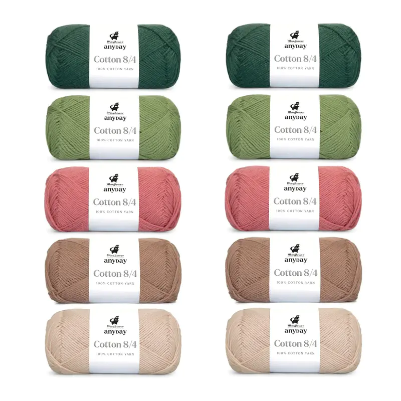 478003 Mayflower ANYDAY Cotton 8/4 Colorbag 10-pak - Billede 1