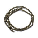 3mm facetslebet guld obsidian
